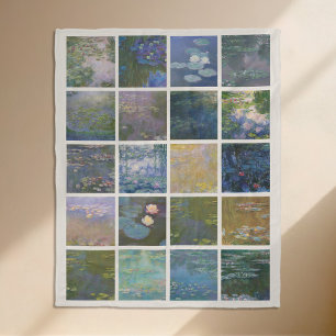 Claude Monet Water Lilies Fleecedecke