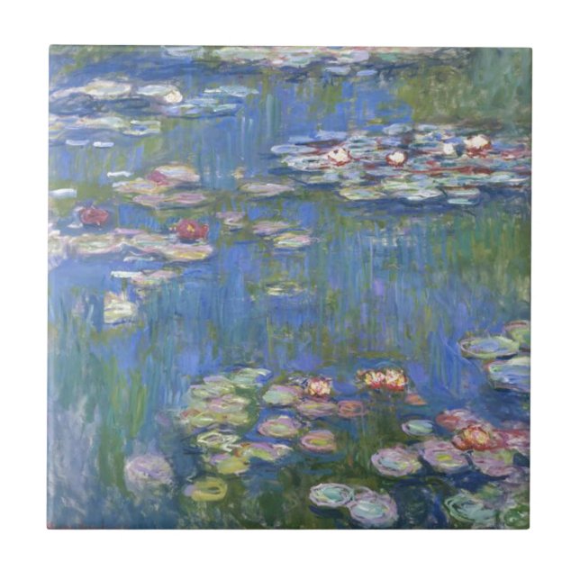 Claude Monet // Water Lilies Fliese (Vorderseite)