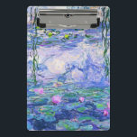 Claude Monet Water Lilies Französische Impressioni Mini Klemmbrett<br><div class="desc">Claude Monet Water Lilies ist ein französischer Impressionist Art Water Lilies (oder Nympheas),  eine Serie von ca. 250 Ölgemälden des französischen Impressionisten Claude Monet. Die Bilder zeigen Monets Blumengarten in Giverny.</div>