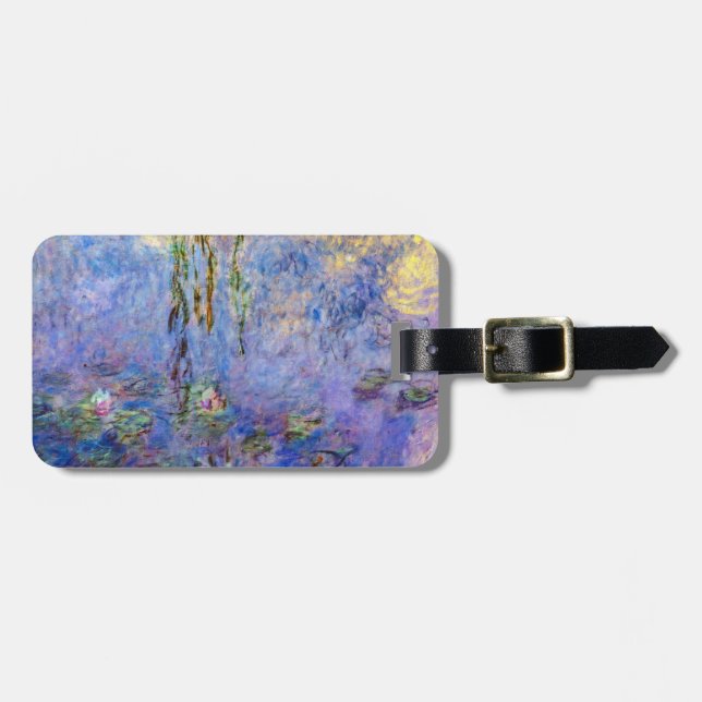 Claude Monet - Water Lilies Gepäckanhänger (Vorderseite horizontal)