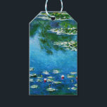 Claude Monet-Water-Lilies Geschenkanhänger<br><div class="desc">Ein Meisterwerk von Claude Monet (1840 - 1926) mit seinem Meisterwerk "Wasserlilies",  das auf den Varianten Blau,  Grün und Gelb basiert. Es ist ein wunderschönes Geschenketikett für die Fans von Claude Monet.</div>
