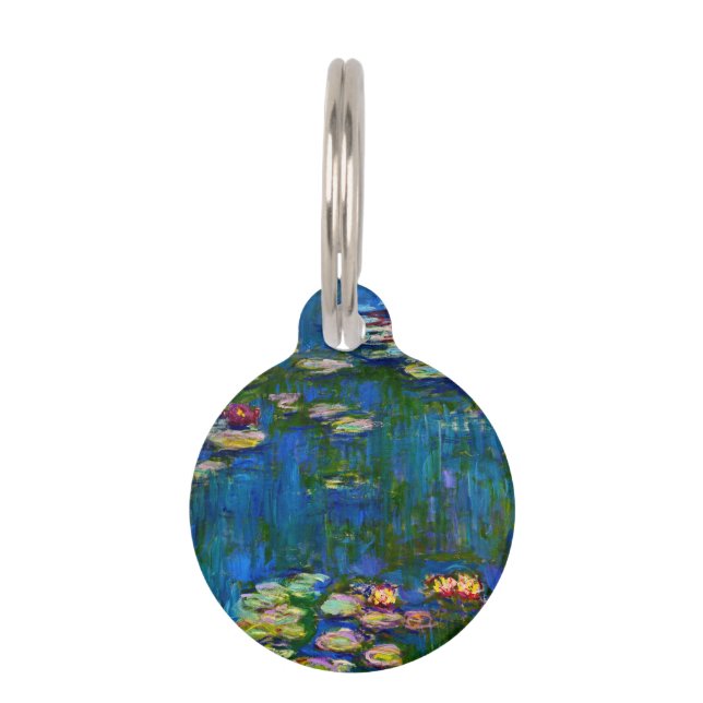 Claude Monet - Water Lilies Haustiermarke (Vorderseite)