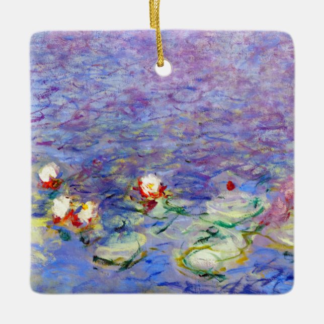 Claude Monet - Water Lilies Keramikornament (Vorderseite)