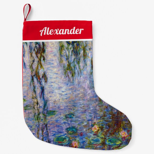 Claude Monet - Water Lilies Kleiner Weihnachtsstrumpf (Vorderseite)