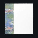 Claude Monet // Water Lilies Notizblock<br><div class="desc">Water Lilies ist eine Reihe von etwa 250 Ölgemälden des französischen Impressionisten Claude Monet (1840-1926). Die Gemälde zeigen Monets Blumengarten in Giverny und standen im Mittelpunkt der künstlerischen Produktion Monets in den letzten dreißig Jahren seines Lebens.</div>