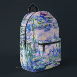 Claude Monet - Water Lilies / Nympheas 1919 Bedruckter Rucksack<br><div class="desc">Water Lilies / Nympheas (W.1852) - Claude Monet, Oil on Leinwand, 1916-1919</div>