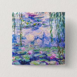 Claude Monet - Water Lilies / Nympheas 1919 Button
