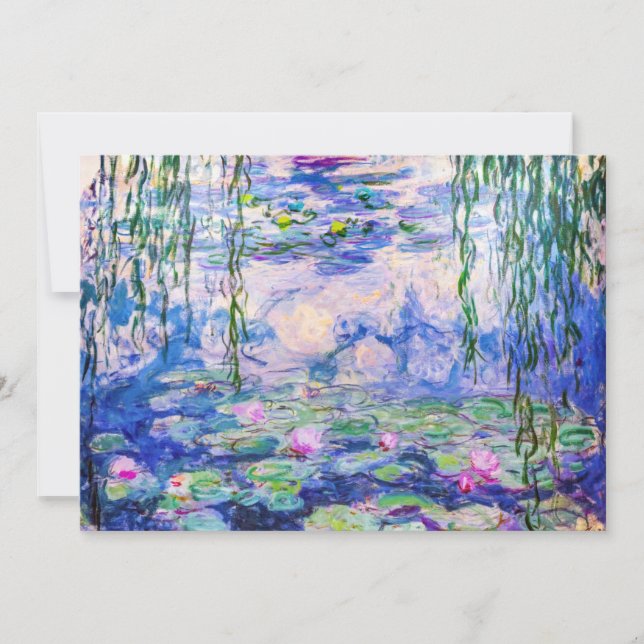Claude Monet - Water Lilies / Nympheas 1919 Einladung (Vorderseite)