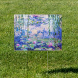 Claude Monet - Water Lilies / Nympheas 1919 Gartenschild<br><div class="desc">Water Lilies / Nympheas (W.1852) - Claude Monet,  Oil on Leinwand,  1916-1919</div>