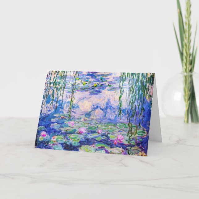 Claude Monet - Water Lilies / Nympheas 1919 Karte (Vorderseite)