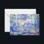 Claude Monet - Water Lilies / Nympheas 1919 Mitteilungskarte<br><div class="desc">Water Lilies / Nympheas (W.1852) - Claude Monet, Oil on Leinwand, 1916-1919</div>