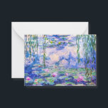 Claude Monet - Water Lilies / Nympheas 1919 Mitteilungskarte<br><div class="desc">Water Lilies / Nympheas (W.1852) - Claude Monet,  Oil on Leinwand,  1916-1919</div>