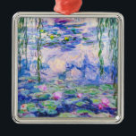 Claude Monet - Water Lilies / Nympheas 1919 Ornament Aus Metall<br><div class="desc">Water Lilies / Nympheas (W.1852) - Claude Monet,  Oil on Leinwand,  1916-1919</div>