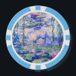 Claude Monet - Water Lilies / Nympheas 1919 Pokerchips<br><div class="desc">Water Lilies / Nympheas (W.1852) - Claude Monet,  Oil on Leinwand,  1916-1919</div>