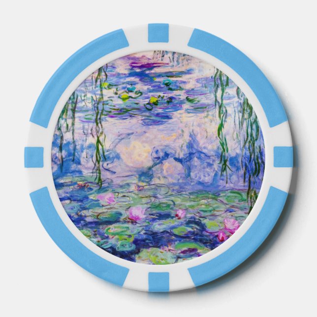 Claude Monet - Water Lilies / Nympheas 1919 Pokerchips (Vorderseite)