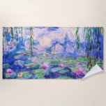 Claude Monet - Water Lilies / Nympheas 1919 Strandtuch<br><div class="desc">Water Lilies / Nympheas (W.1852) - Claude Monet,  Oil on Leinwand,  1916-1919</div>