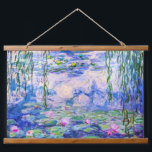 Claude Monet - Water Lilies / Nympheas 1919 Wandteppich Mit Holzrahmen<br><div class="desc">Water Lilies / Nympheas (W.1852) - Claude Monet,  Oil on Leinwand,  1916-1919</div>