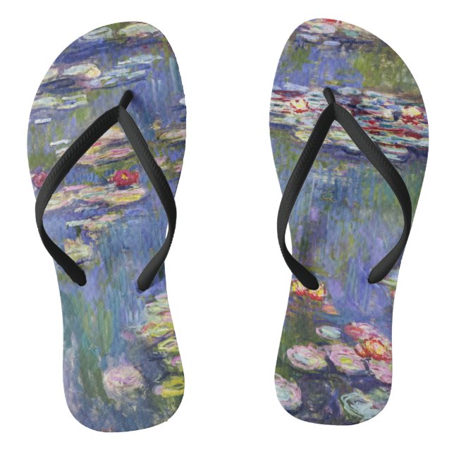 Claude Monet - Water Lilies / Nympheas Flip Flops (Fußbett)