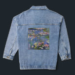 Claude Monet - Water Lilies / Nympheas Jeansjacke<br><div class="desc">Water Lilies / Nympheas - Claude Monet,  1916</div>