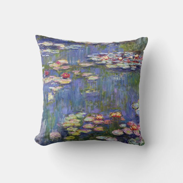 Claude Monet - Water Lilies / Nympheas Kissen (Vorderseite)