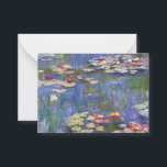 Claude Monet - Water Lilies / Nympheas Mitteilungskarte<br><div class="desc">Water Lilies / Nympheas - Claude Monet,  1916</div>