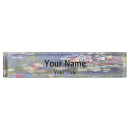 Claude Monet - Water Lilies / Nympheas Namensplakette