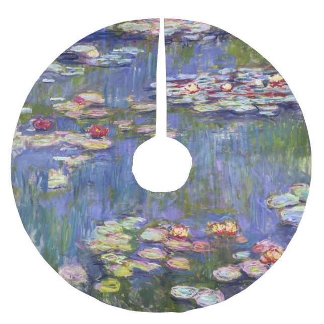 Claude Monet - Water Lilies / Nympheas Polyester Weihnachtsbaumdecke (Vorderseite)