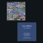Claude Monet - Water Lilies / Nympheas - QR-Code Quadratische Visitenkarte<br><div class="desc">Water Lilies / Nympheas - Claude Monet,  1916</div>