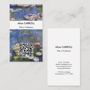 Claude Monet - Water Lilies / Nympheas - QR-Code Visitenkarte