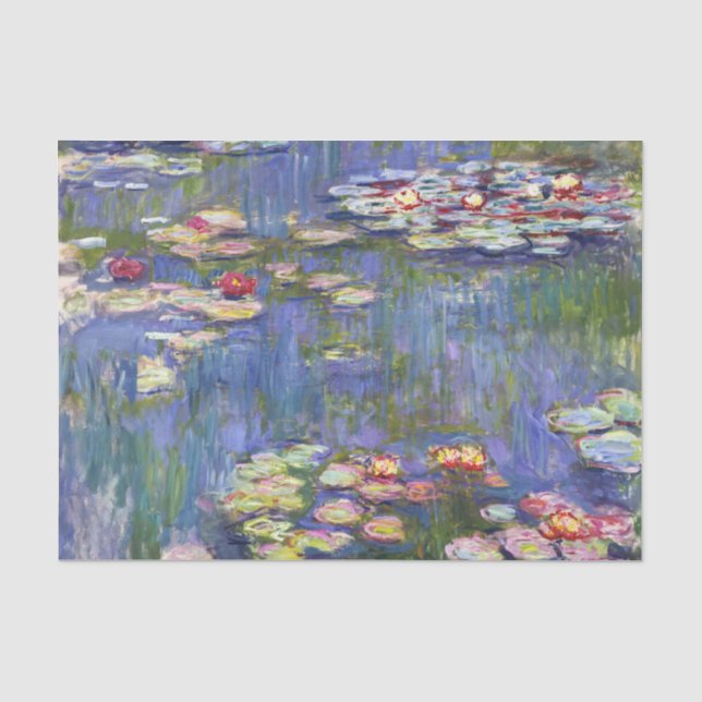 Claude Monet - Water Lilies / Nympheas Seidenpapier (Vorderseite)