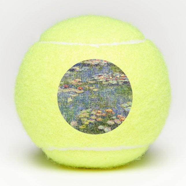 Claude Monet - Water Lilies / Nympheas Tennisbälle (Vorderseite)