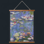 Claude Monet - Water Lilies / Nympheas Wandteppich Mit Holzrahmen<br><div class="desc">Water Lilies / Nympheas - Claude Monet,  1916</div>