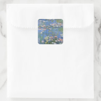 Claude Monet // Water Lilies Quadratischer Aufkleber