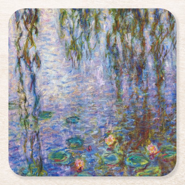 Claude Monet - Water Lilies Rechteckiger Pappuntersetzer (Vorderseite)