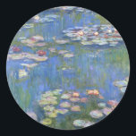 Claude Monet // Water Lilies Runder Aufkleber<br><div class="desc">Water Lilies ist eine Reihe von etwa 250 Ölgemälden des französischen Impressionisten Claude Monet (1840-1926). Die Gemälde zeigen Monets Blumengarten in Giverny und standen im Mittelpunkt der künstlerischen Produktion Monets in den letzten dreißig Jahren seines Lebens.</div>