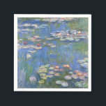 Claude Monet // Water Lilies Serviette<br><div class="desc">Water Lilies ist eine Reihe von etwa 250 Ölgemälden des französischen Impressionisten Claude Monet (1840-1926). Die Gemälde zeigen Monets Blumengarten in Giverny und standen im Mittelpunkt der künstlerischen Produktion Monets in den letzten dreißig Jahren seines Lebens. Diese Wiedergabe ist hochauflösend und dem Original treu, ohne dass sie bearbeitet oder verändert...</div>