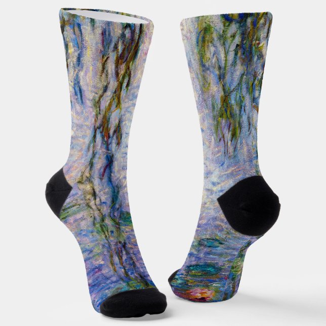 Claude Monet - Water Lilies Socken (Gewinkelt)