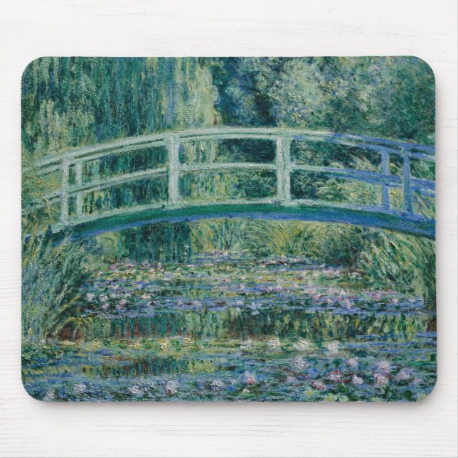 Claude Monet - Water Lilies und Japanische Brücke Mousepad (Vorne)