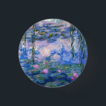 Claude Monet Water Lilies Vintage BlumenHD Art Button<br><div class="desc">Claude Monet Water Lilies Vintag floral HD Art Button. Water Lilies Gemälde von Claude Monet. Gemalt zwischen 1916 und 1919.</div>