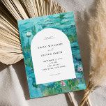 Claude Monet Water Lilies Wedding Einladung<br><div class="desc">Claude Monet Water Lilies Einladung zur Hochzeit</div>