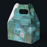 Claude Monet Water Lilies Wedding Geschenkschachtel<br><div class="desc">Gastgeschenk Hochzeiten mit Claude Monet Water Lilies Malerei.</div>