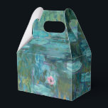 Claude Monet Water Lilies Wedding Geschenkschachtel<br><div class="desc">Gastgeschenk Hochzeiten mit Claude Monet Water Lilies Malerei.</div>