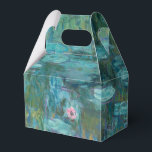 Claude Monet Water Lilies Wedding Geschenkschachtel<br><div class="desc">Gastgeschenk Hochzeiten mit Claude Monet Water Lilies Malerei.</div>