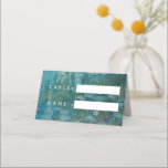 Claude Monet Water Lilies Wedding Platzkarte<br><div class="desc">Hochzeitsfeiern mit Claude Monet Water Lilies malt Hintergrund</div>