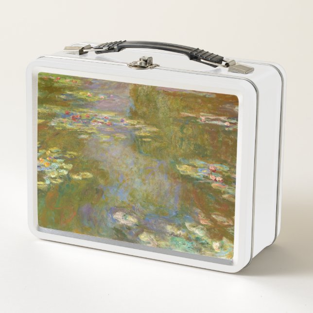 Claude Monet - Water Lily Pond 1917 Metall Brotdose (Vorderseite)