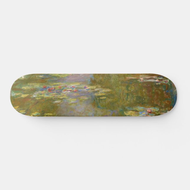 Claude Monet - Water Lily Pond 1917 Skateboard (Horizontal)