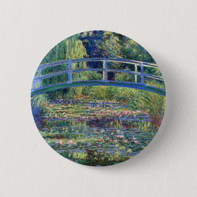 Claude Monet Water Lily Pond Button (Vorderseite)