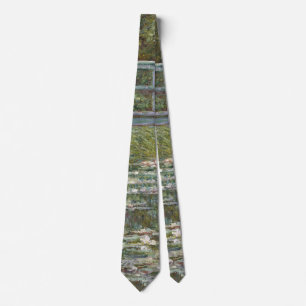 Claude Monet Water Lily Pond (Japanische Brücke) Krawatte