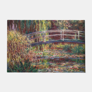 Claude Monet - Water Lily Pond, Pink Harmony Fußmatte