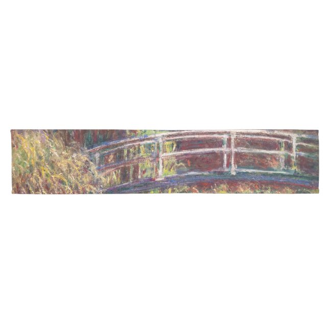Claude Monet - Water Lily Pond, Pink Harmony Kurzer Tischläufer (Horizontal)